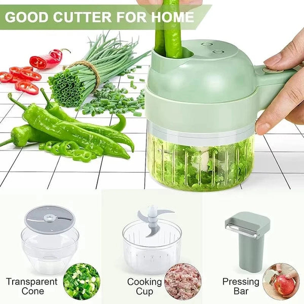 Planet Gates Portable Multifuction Electric Vegetable Chopper  Rechargeable Handheld Cordless Food Processor for Meat Garlic Pepper Onion