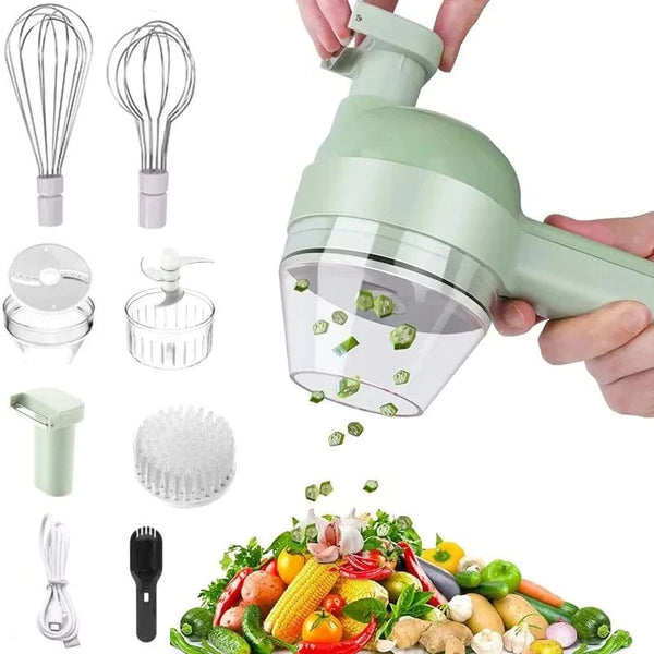 Planet Gates Portable Multifuction Electric Vegetable Chopper  Rechargeable Handheld Cordless Food Processor for Meat Garlic Pepper Onion