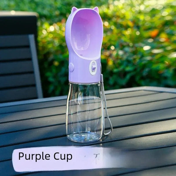 Planet Gates Portable Pet Water Bottle Dog Drinking Water Dispenser Feeding Outdoor Dog Walking Cup Supplies Abspc Material