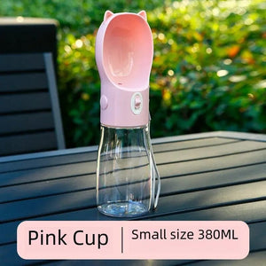 Planet Gates Portable Pet Water Bottle Dog Drinking Water Dispenser Feeding Outdoor Dog Walking Cup Supplies Abspc Material