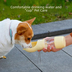 Planet Gates Portable Pet Water Bottle Dog Drinking Water Dispenser Feeding Outdoor Dog Walking Cup Supplies Abspc Material