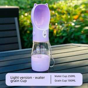 Planet Gates Portable Pet Water Bottle Dog Drinking Water Dispenser Feeding Outdoor Dog Walking Cup Supplies Abspc Material