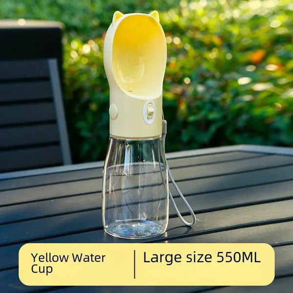 Planet Gates Portable Pet Water Bottle Dog Drinking Water Dispenser Feeding Outdoor Dog Walking Cup Supplies Abspc Material