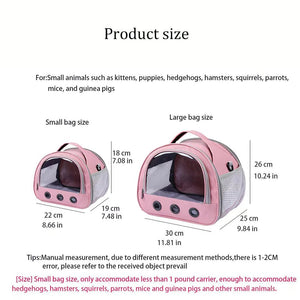 Planet Gates Portable Small Animal Carrier Bag Guinea Pig Carrier Cage Pet Carrier for Hamster Hedgehog Parrots Rat and Other Small Animals