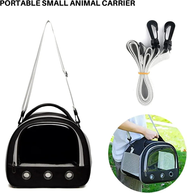 Planet Gates Portable Small Animal Carrier Bag Guinea Pig Carrier Cage Pet Carrier for Hamster Hedgehog Parrots Rat and Other Small Animals
