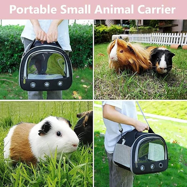 Planet Gates Portable Small Animal Carrier Bag Guinea Pig Carrier Cage Pet Carrier for Hamster Hedgehog Parrots Rat and Other Small Animals