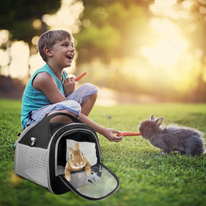 Planet Gates Portable Small Animal Carrier Bag Guinea Pig Carrier Cage Pet Carrier for Hamster Hedgehog Parrots Rat and Other Small Animals