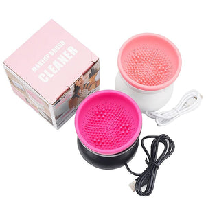 Planet Gates Portable Usb Makeup Brush Cleaner Machine Silicone Electric Cosmetic Brush Clean dryer Tool Automatic Washing Spinner Gadget