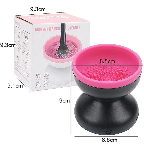 Planet Gates Portable Usb Makeup Brush Cleaner Machine Silicone Electric Cosmetic Brush Clean dryer Tool Automatic Washing Spinner Gadget