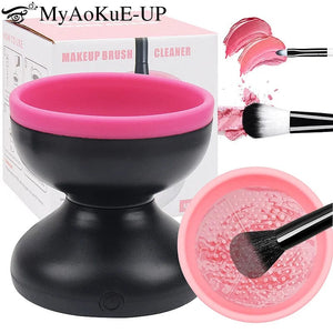 Planet Gates Portable Usb Makeup Brush Cleaner Machine Silicone Electric Cosmetic Brush Clean dryer Tool Automatic Washing Spinner Gadget
