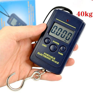 Planet Gates Portable weigher Portable Mini Hand-Held Scale Electronic Weight 40kg Luggage Scale Rope Luggage Scale Hook Express Weighing With Backlight