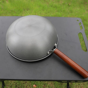 Planet Gates Pot Outdoor Frying Pan With Handle Storage Bag For Camping Hiking Picnic Cookware Portable Wok Lightweight Non-stick Frying Pan New