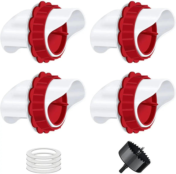 Planet Gates Poultry Professional Feeder Disposable Pigeon Farm Poultry Feeding Supplies Gravity Feed Kit