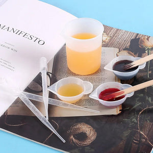 Planet Gates Pour Split Cup Silicone Epoxy Mix For Paint Pouring Cups DIY Resin Tool Epoxy Resin Acrylic Paint Resin Mold Jewelry Making Tool