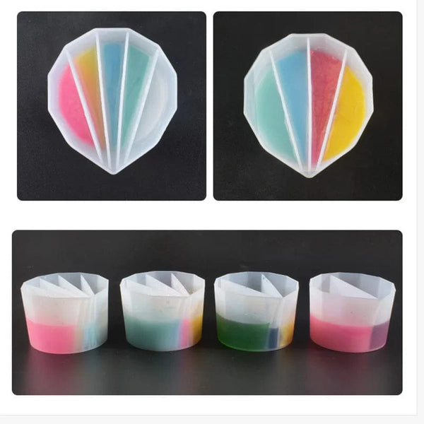 Planet Gates Pour Split Cup Silicone Epoxy Mix For Paint Pouring Cups DIY Resin Tool Epoxy Resin Acrylic Paint Resin Mold Jewelry Making Tool