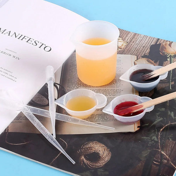 Planet Gates Pour Split Cup Silicone Epoxy Mix For Paint Pouring Cups DIY Resin Tool Epoxy Resin Acrylic Paint Resin Mold Jewelry Making Tool