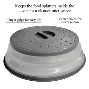 Planet Gates PP+TPE 1pc, Large Collapsible Microwave Lid, Lid For Heating Food, Meal Prep Gadget, Collapsible Foldable Cover, Kitchen Gadgets, Kitchen Stuff, Kitchen Accessories, Home Kitchen Items