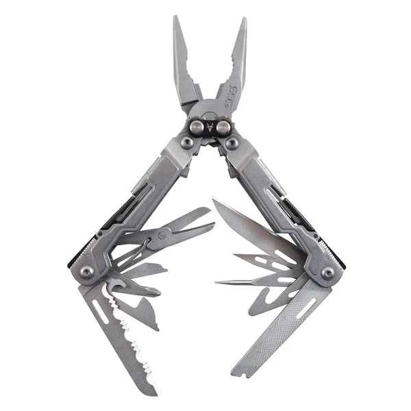 Planet Gates PP1001 / CHINA / 5 Inches SOG 18 in 1 PowerPint Multi-Tool Pliers Mini EDC Fishing Folding Hand Tools Outdoor Survival Camping Equipments- PP1001/1002-CP