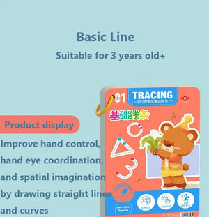 Planet Gates Practice Copybook Control Training Book Magical Tracing Workbook Reusable Magic Children Montessori Drawing Education Stationery