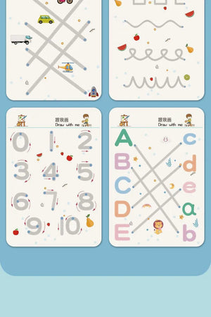 Planet Gates Practice Copybook Control Training Book Magical Tracing Workbook Reusable Magic Children Montessori Drawing Education Stationery