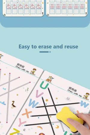 Planet Gates Practice Copybook Control Training Book Magical Tracing Workbook Reusable Magic Children Montessori Drawing Education Stationery