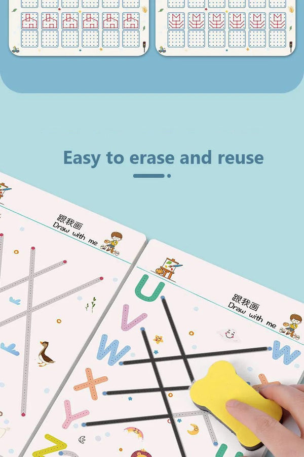 Planet Gates Practice Copybook Control Training Book Magical Tracing Workbook Reusable Magic Children Montessori Drawing Education Stationery