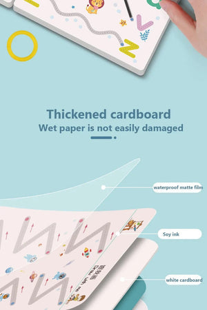 Planet Gates Practice Copybook Control Training Book Magical Tracing Workbook Reusable Magic Children Montessori Drawing Education Stationery