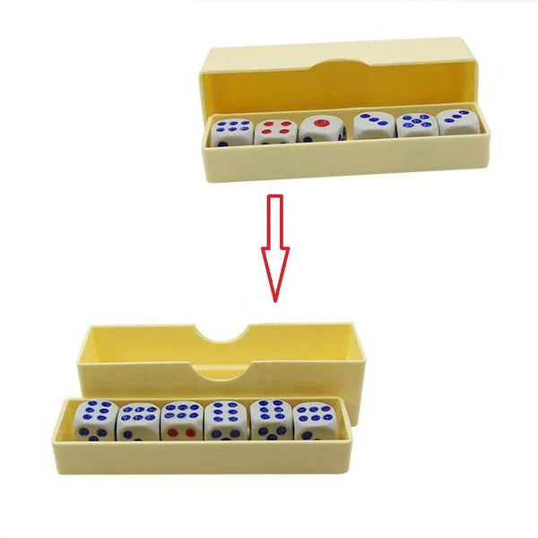 Planet Gates Prediction Dices (Normal Dice) Magic Tricks Close Up Six Die Flash Change Magia Mentalism Illusion Gimmick Props Toys for Kids