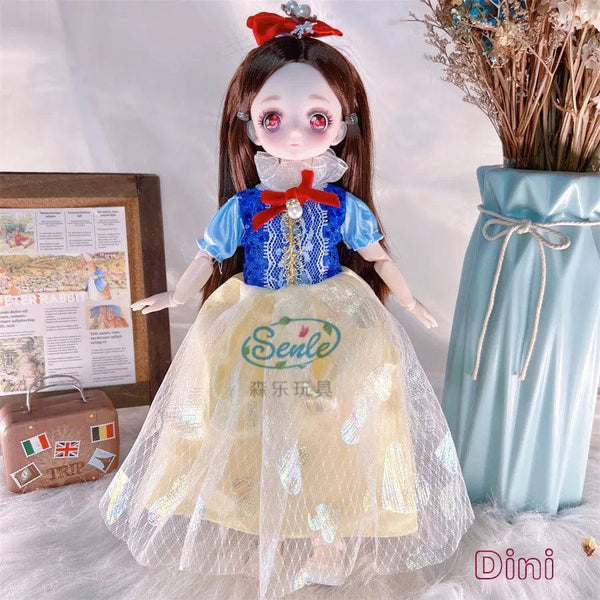 Planet Gates Pretty Anime 1/6 Bjd Byte Dolls For Kid Girls 6 to 10 Years Ball-jointed Comic Face Doll 30cm with Dresses Clothes Dress Up Girl