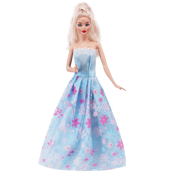 Planet Gates Pretty Doll Longuette Evening Dress For Barbie Doll Clothes Accessories,Toys For Girls,Birthday Present  Christmas Gift