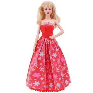 Planet Gates Pretty Doll Longuette Evening Dress For Barbie Doll Clothes Accessories,Toys For Girls,Birthday Present  Christmas Gift