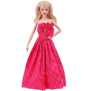Planet Gates Pretty Doll Longuette Evening Dress For Barbie Doll Clothes Accessories,Toys For Girls,Birthday Present  Christmas Gift