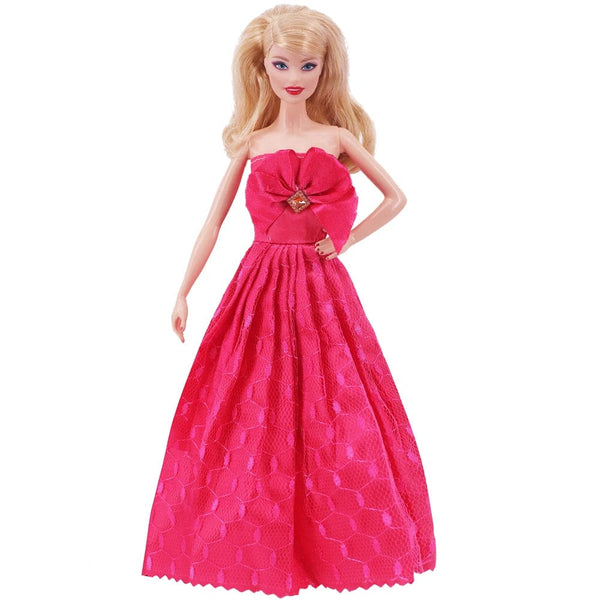 Planet Gates Pretty Doll Longuette Evening Dress For Barbie Doll Clothes Accessories,Toys For Girls,Birthday Present  Christmas Gift