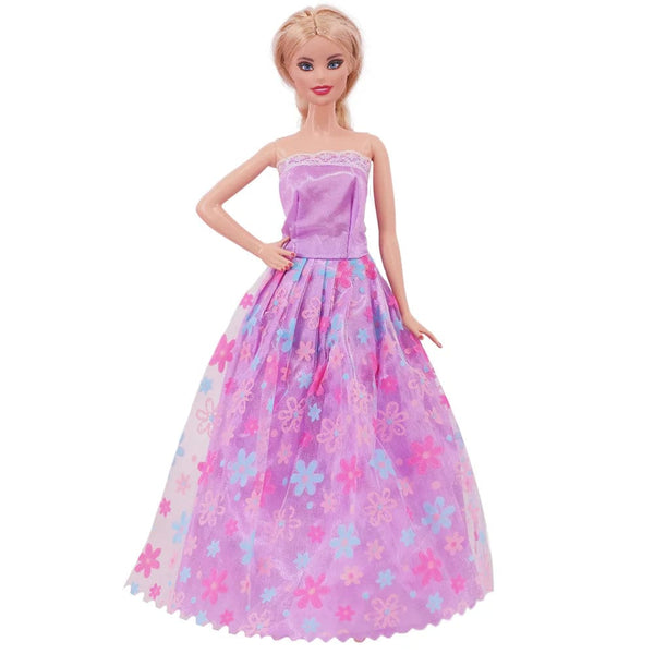 Planet Gates Pretty Doll Longuette Evening Dress For Barbie Doll Clothes Accessories,Toys For Girls,Birthday Present  Christmas Gift