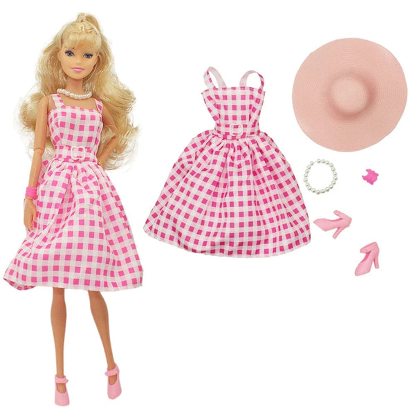 Planet Gates Pretty Doll Longuette Evening Dress For Barbie Doll Clothes Accessories,Toys For Girls,Birthday Present  Christmas Gift