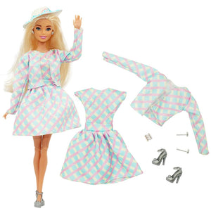 Planet Gates Pretty Doll Longuette Evening Dress For Barbie Doll Clothes Accessories,Toys For Girls,Birthday Present  Christmas Gift