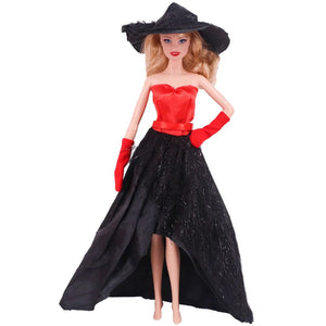 Planet Gates Pretty Doll Longuette Evening Dress For Barbie Doll Clothes Accessories,Toys For Girls,Birthday Present  Christmas Gift