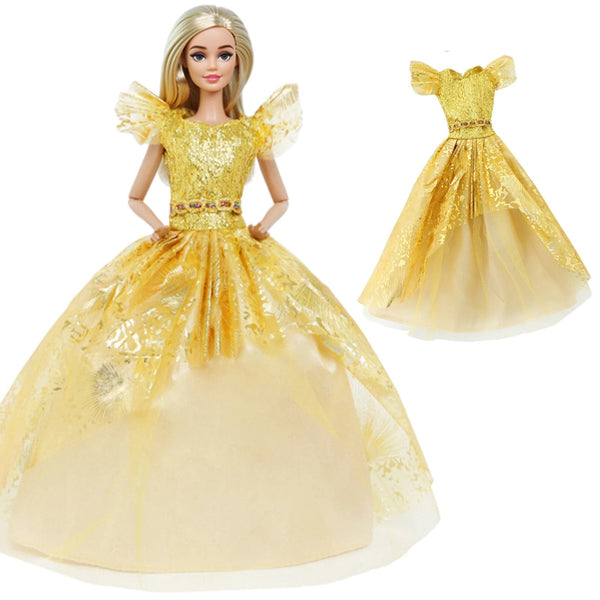 Planet Gates Pretty Doll Longuette Evening Dress For Barbie Doll Clothes Accessories,Toys For Girls,Birthday Present  Christmas Gift