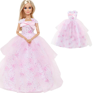 Planet Gates Pretty Doll Longuette Evening Dress For Barbie Doll Clothes Accessories,Toys For Girls,Birthday Present  Christmas Gift