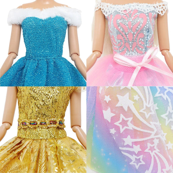 Planet Gates Pretty Doll Longuette Evening Dress For Barbie Doll Clothes Accessories,Toys For Girls,Birthday Present  Christmas Gift