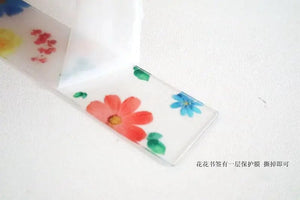 Planet Gates Pretty Flower Acrylic Ruler Bookmarks with Tassels 14cm Ruler Bookmark Student Teacher Stationery School/office Supplies