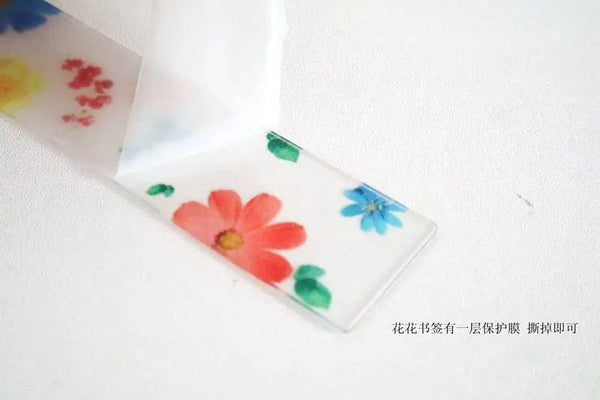 Planet Gates Pretty Flower Acrylic Ruler Bookmarks with Tassels 14cm Ruler Bookmark Student Teacher Stationery School/office Supplies