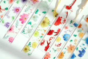 Planet Gates Pretty Flower Acrylic Ruler Bookmarks with Tassels 14cm Ruler Bookmark Student Teacher Stationery School/office Supplies