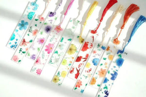 Planet Gates Pretty Flower Acrylic Ruler Bookmarks with Tassels 14cm Ruler Bookmark Student Teacher Stationery School/office Supplies