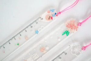 Planet Gates Pretty Flower Acrylic Ruler Bookmarks with Tassels 14cm Ruler Bookmark Student Teacher Stationery School/office Supplies