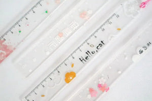 Planet Gates Pretty Flower Acrylic Ruler Bookmarks with Tassels 14cm Ruler Bookmark Student Teacher Stationery School/office Supplies