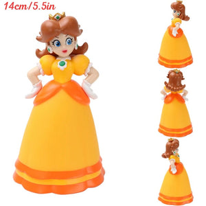 Planet Gates Princess Daisy 6 Styles Mario Bros Princess Peach Rosalina Daisy Action Figures Toys Cute Anime Pauline Creative Collectible PVC Model Dolls