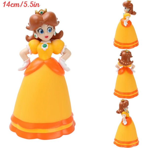 Planet Gates Princess Daisy 6 Styles Mario Bros Princess Peach Rosalina Daisy Action Figures Toys Cute Anime Pauline Creative Collectible PVC Model Dolls