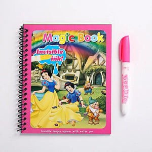 Planet Gates Princess Disney Kids Puzzle Graffiti Painting Book Cartoon Anime Frozen Spiderman Cars Sofia Princes Mickey DIY Magic Watercolor Painting