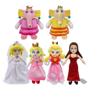 Planet Gates Princess Peach Mario Plush Toys Kawaii Stuffed Dolls Cartoon Cute Dolls Birthday Christmas Gift For Kids Collection